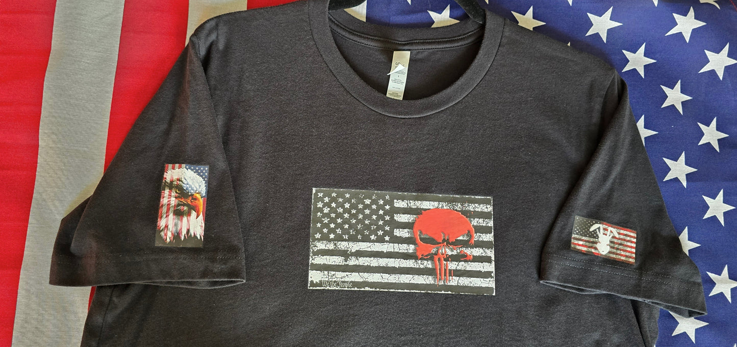 Punisher USA Flag Tee (Faded)