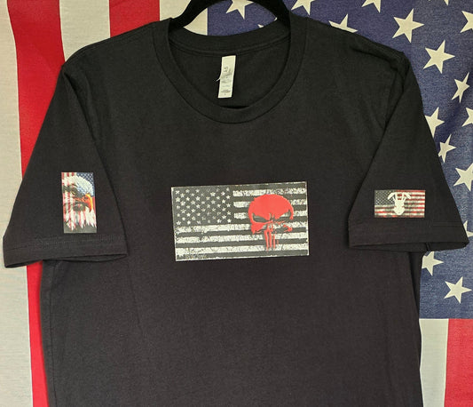 Punisher USA Flag Tee (Faded)