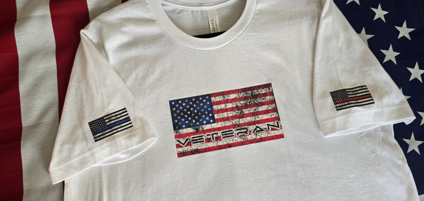 USA Flag Veteran (Faded)