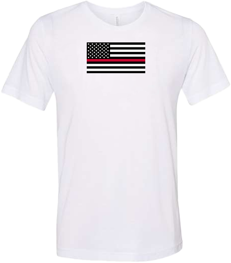 Red Stripe Flag Tee